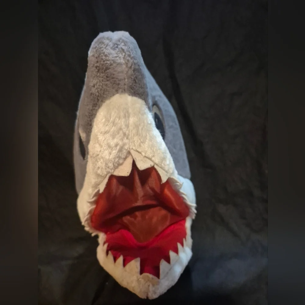 Big Shark Head Plush Costume Mask, Dan Dee Costume